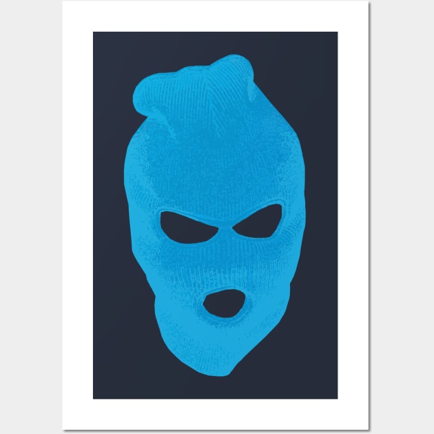 BLANK FACE BLUE Wall Art by CharlieCreator